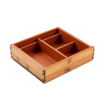 Summit Bend Empty Pantry Drawer Organizer Insert - Terracotta