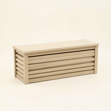 Wren Bridge Narrow Outdoor Storage Bench - Beige (synthetic illustration; no displayed measurements)