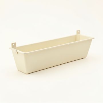 Oak Branch Empty Railing Planter With Integral Brackets - Cream (synthetic illustration; no displayed measurements)