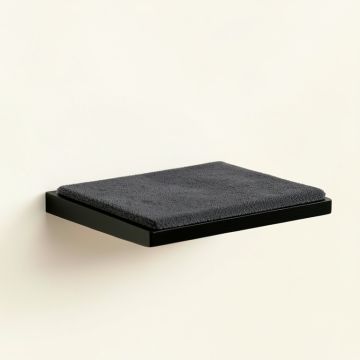 Dune Bend Wall-Mounted Cat Perch - Black (synthetic illustration; no displayed measurements)