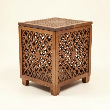 Beckner Jali End Table (synthetic illustration; no displayed measurements)