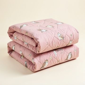 Carwile Pink Owl Quilt Set (synthetic illustration; no displayed measurements)