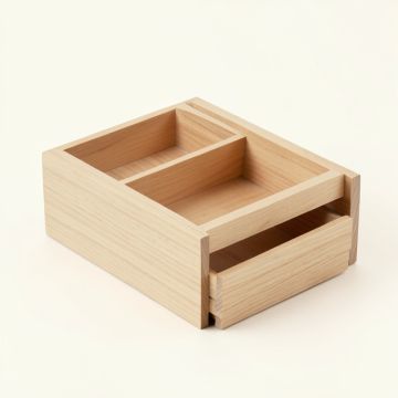 Heath Bridge Empty Coffee-Station Organizer - Beige (synthetic illustration; no displayed measurements)