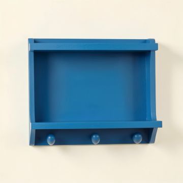 Flint Crossing Wall-Mounted Entryway Organizer Shelf - Blue (synthetic illustration; no displayed measurements)