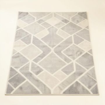 Connie Geometric Silver/Ivory Area Rug (synthetic illustration; no displayed measurements)