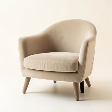 Briar Crossing Upholstered Armchair - Beige (synthetic illustration; no displayed measurements)