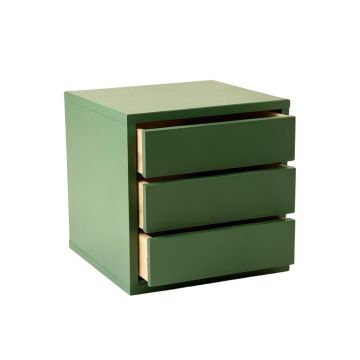 Cliff Brook Small-Parts Storage Drawer Cabinet - Green (synthetic illustration; no displayed measurements)