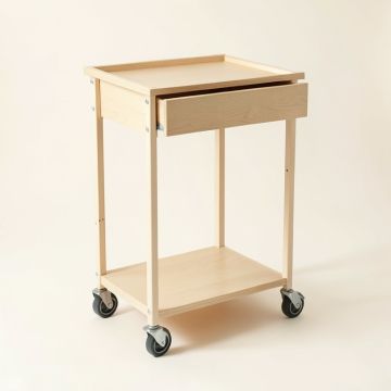 Ridge Bend Empty Rolling Workshop Cart - Beige (synthetic illustration; no displayed measurements)