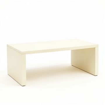 Glen Crossing Desktop Monitor Riser - Ivory (synthetic illustration; no displayed measurements)
