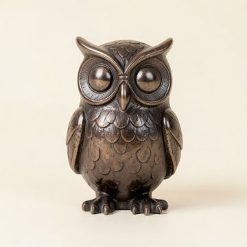 Belteau Owl Figurine (synthetic illustration; no displayed measurements)