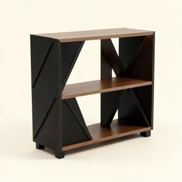 Flagstone 37.9 '' H X 31.5 '' W Geometric Bookcase (synthetic illustration; no displayed measurements)