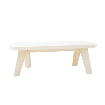 Willow Crossing Indoor Bench - White
