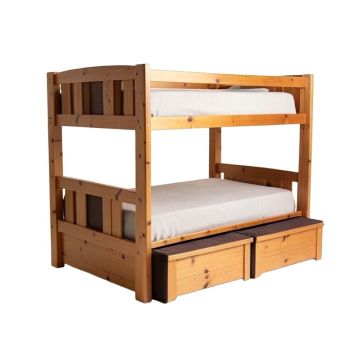 Mission Twin Over Full Bunk Bed With Trundle
