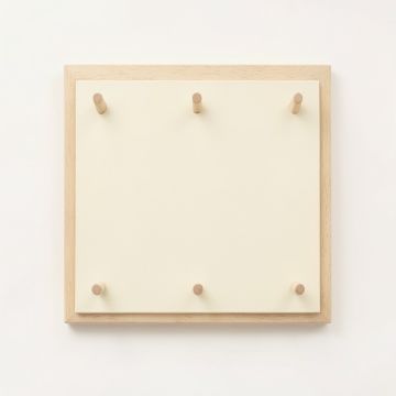 Rowan Brook Empty Wall-Mounted Tool Organizer Panel - Cream (synthetic illustration; no displayed measurements)