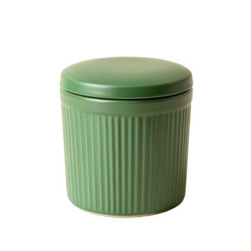 Reed Branch Storage Canister With Lid - Green