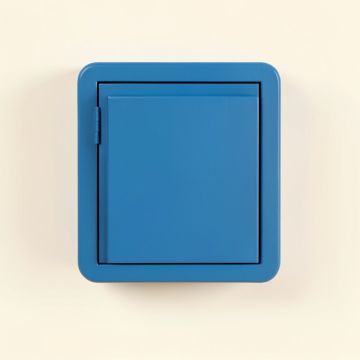 Elm Bluff Wall-Mounted Laundry Cabinet - Blue (synthetic illustration; no displayed measurements)