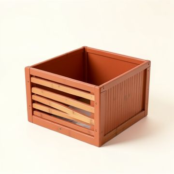 Pine Canyon Empty Furniture-Style Litter Enclosure - Terracotta (synthetic illustration; no displayed measurements)