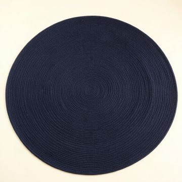 Rowan Arc Round Area Rug - Navy (synthetic illustration; no displayed measurements)