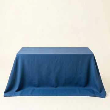 Vale Crossing Flat Bed Sheet - Blue (synthetic illustration; no displayed measurements)
