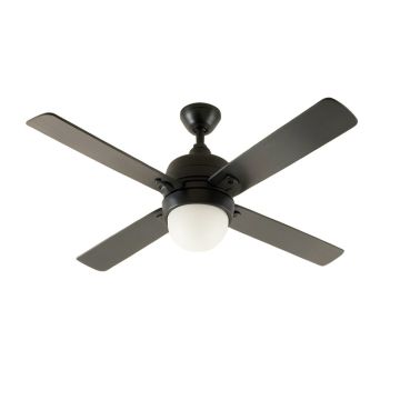 36 '' Mercurio 3 - Blade Caged Ceiling Fan With Wall Control And Light Kit Included