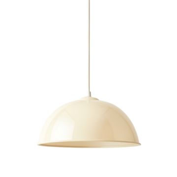 Olive Branch Pendant Light Suspended From One Plain Cable - Cream
