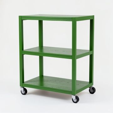 Cove Dale Empty Rolling Workshop Cart - Green (synthetic illustration; no displayed measurements)