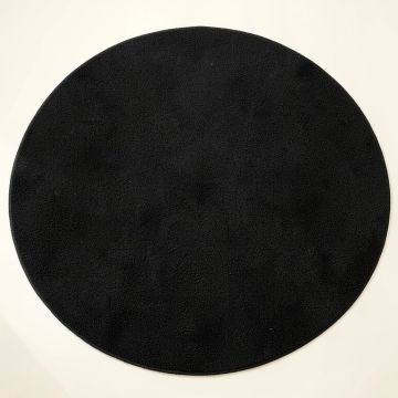 Shore Bridge Round Area Rug - Black (synthetic illustration; no displayed measurements)