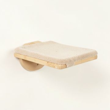 Lake Bend Wall-Mounted Cat Perch - Beige (synthetic illustration; no displayed measurements)