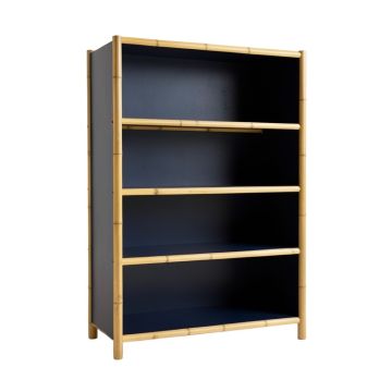Dune Edge Freestanding Bookcase - Navy