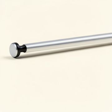 Wayfair Basics® Adjustable 28 '' To 60 '' 0.625 '' Single Curtain Rod (synthetic illustration; no displayed measurements)