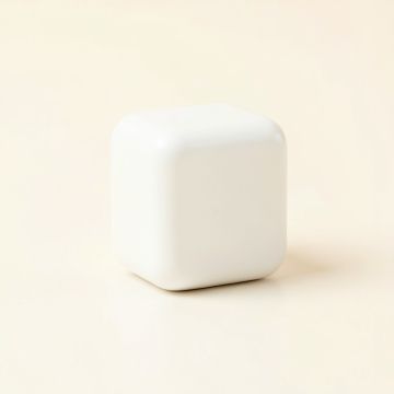 Oak Arc Cabinet Knob Without Packaging - White (synthetic illustration; no displayed measurements)