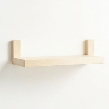 Fern Bridge Wall-Mounted Shelf - Ivory (synthetic illustration; no displayed measurements)