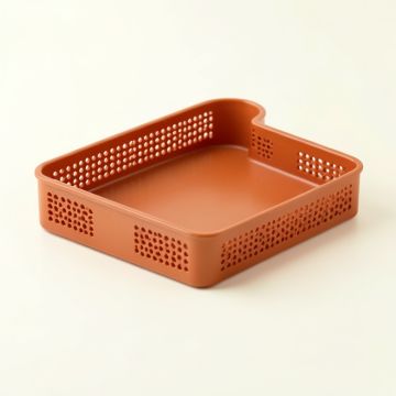 Hazel Arc Empty Under-Desk Cable Tray (synthetic illustration; no displayed measurements)