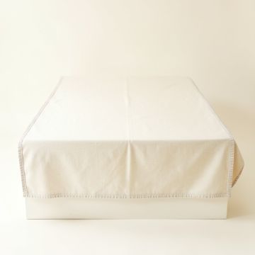 Aspen Crossing Flat Bed Sheet - Ivory (synthetic illustration; no displayed measurements)