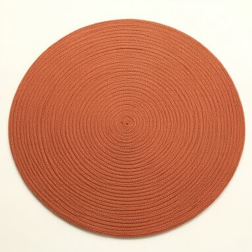 Heath Brook Round Area Rug - Terracotta (synthetic illustration; no displayed measurements)