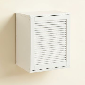Holly Branch Wall-Mounted Laundry Cabinet - White (synthetic illustration; no displayed measurements)