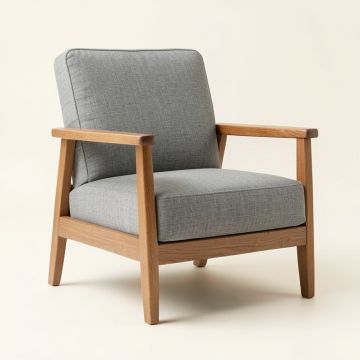 Wren Falls Upholstered Armchair - Gray (synthetic illustration; no displayed measurements)