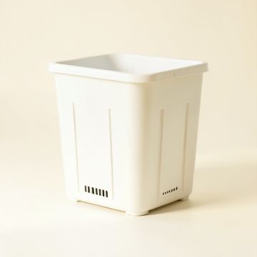 Juniper Bend Closed Garden Compost Bin - White (synthetic illustration; no displayed measurements)