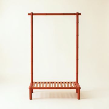 Flint Branch Empty Garment Rack - Terracotta (synthetic illustration; no displayed measurements)