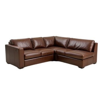 Hugo 114 '' Wide Genuine Leather Sectional