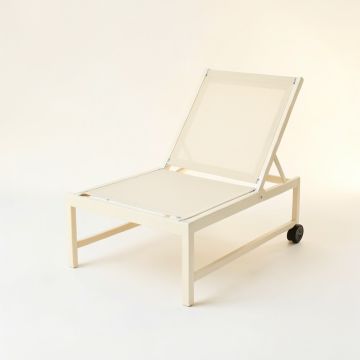 Laurel Crossing Outdoor Lounge Chair - Ivory (synthetic illustration; no displayed measurements)