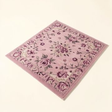 Floral Pink/Plum Area Rug (synthetic illustration; no displayed measurements)