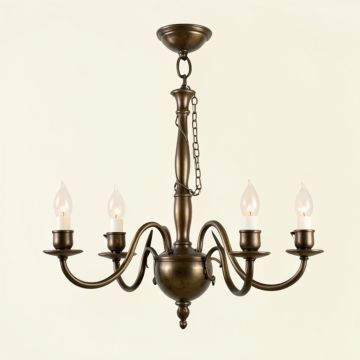 Elijah 5 - Light Shaded Classic / Traditional Chandelier (synthetic illustration; no displayed measurements)
