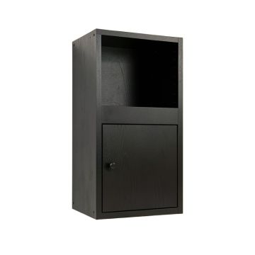 Laurel Branch Wall-Mounted Entry Cabinet - Black