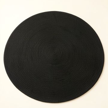 Briar Crossing Round Area Rug - Black (synthetic illustration; no displayed measurements)