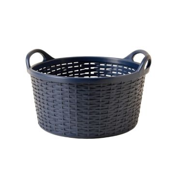 Hazel Bend Empty Storage Basket - Navy