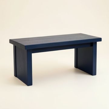 Elm Edge Indoor Bench - Navy (synthetic illustration; no displayed measurements)