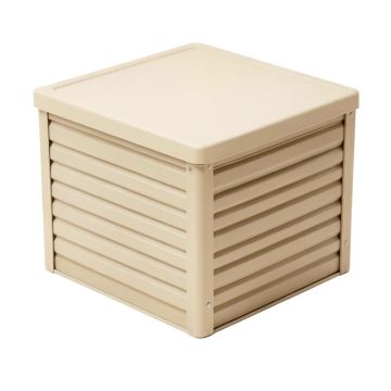 Linden Arc Closed Outdoor Storage Box - Beige