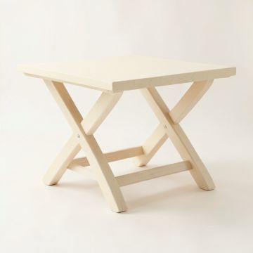 Olive Arc Patio Table - Cream (synthetic illustration; no displayed measurements)