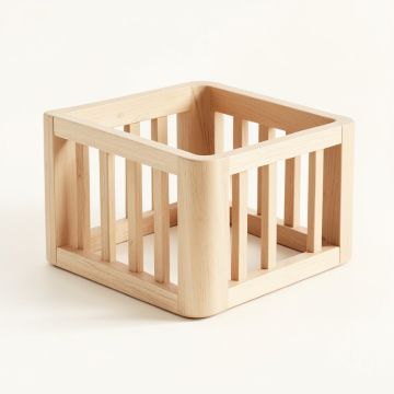 Summit Arc Empty Furniture-Style Pet Crate - Beige (synthetic illustration; no displayed measurements)